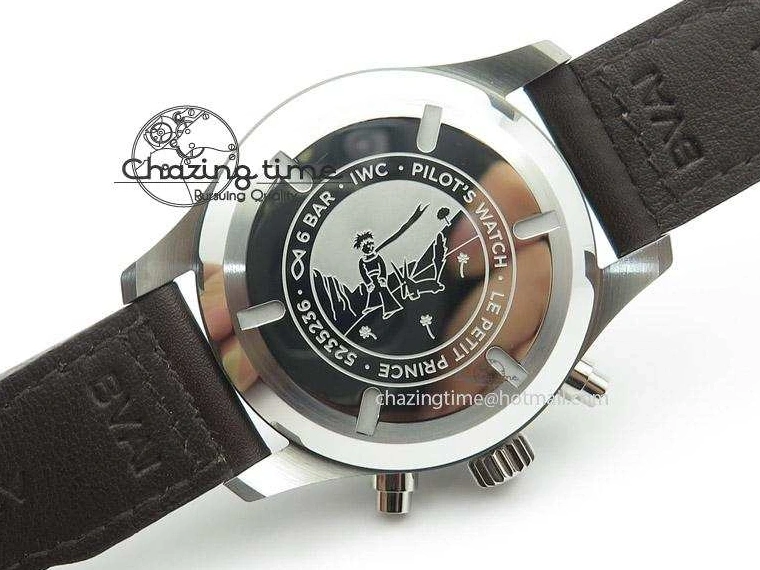 MIROTIME 0319 Pilot Chrono 377706 “Le Petit Prince” V6F Best Edition Blue Dial on Brown Leather Strap A Colorful 7387